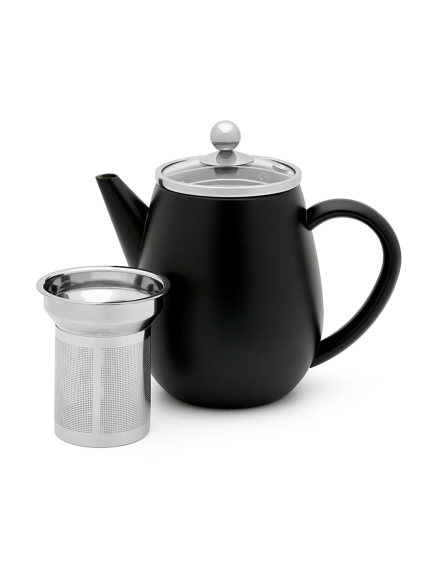 BREDEMEIJER | Teekanne Duet® EVA 0,5l schwarz/matt | schwarz